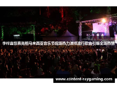 李梓嘉惊喜亮相马来西亚音乐节现场热力演绎流行歌曲引爆全场热情
