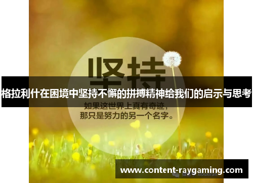 格拉利什在困境中坚持不懈的拼搏精神给我们的启示与思考