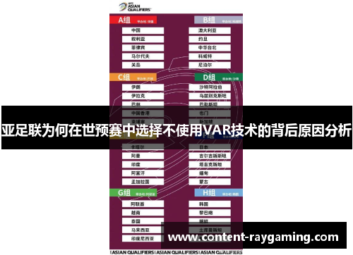 亚足联为何在世预赛中选择不使用VAR技术的背后原因分析